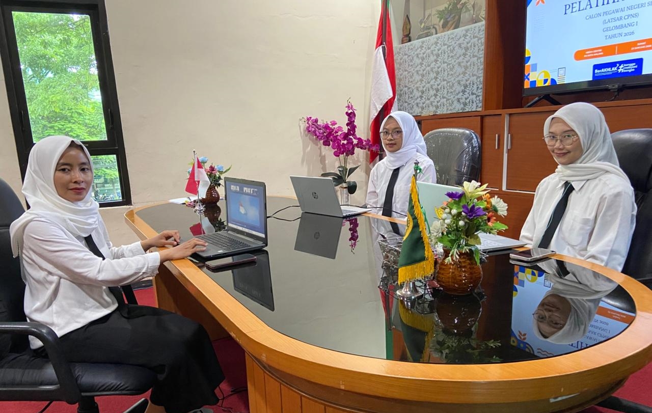 3 CPNS PA Kota Malang Tempuh Pembelajaran Jarak Jauh Latsar Mahkamah Agung