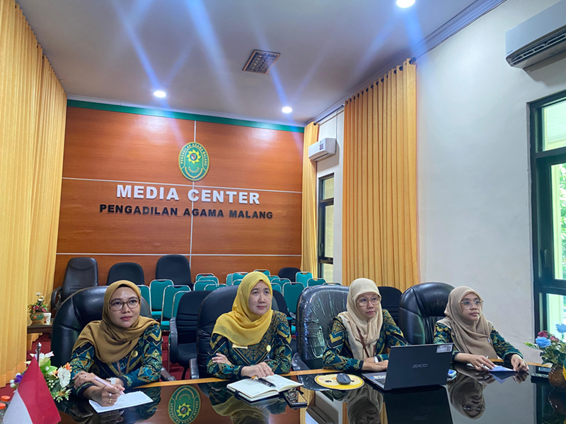 Peningkatan Kapasitas Pelaporan Kinerja, PA Kota Malang Ikuti Sosialisasi e-Monev Bappenas Generasi 4