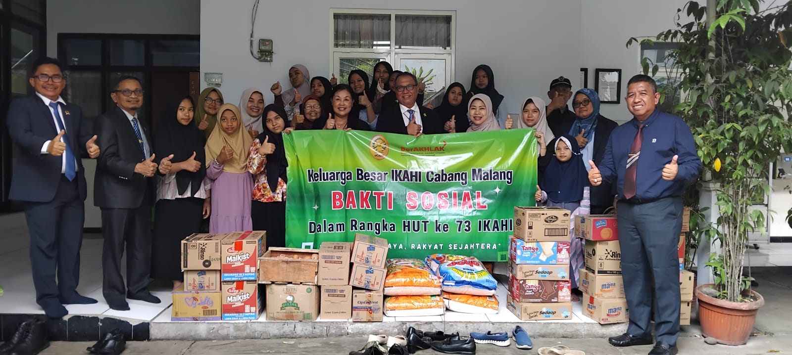 Sentuhan Kemanusiaan di HUT IKAHI ke-73, IKAHI Cabang Kota Malang Gelar Bakti Sosial