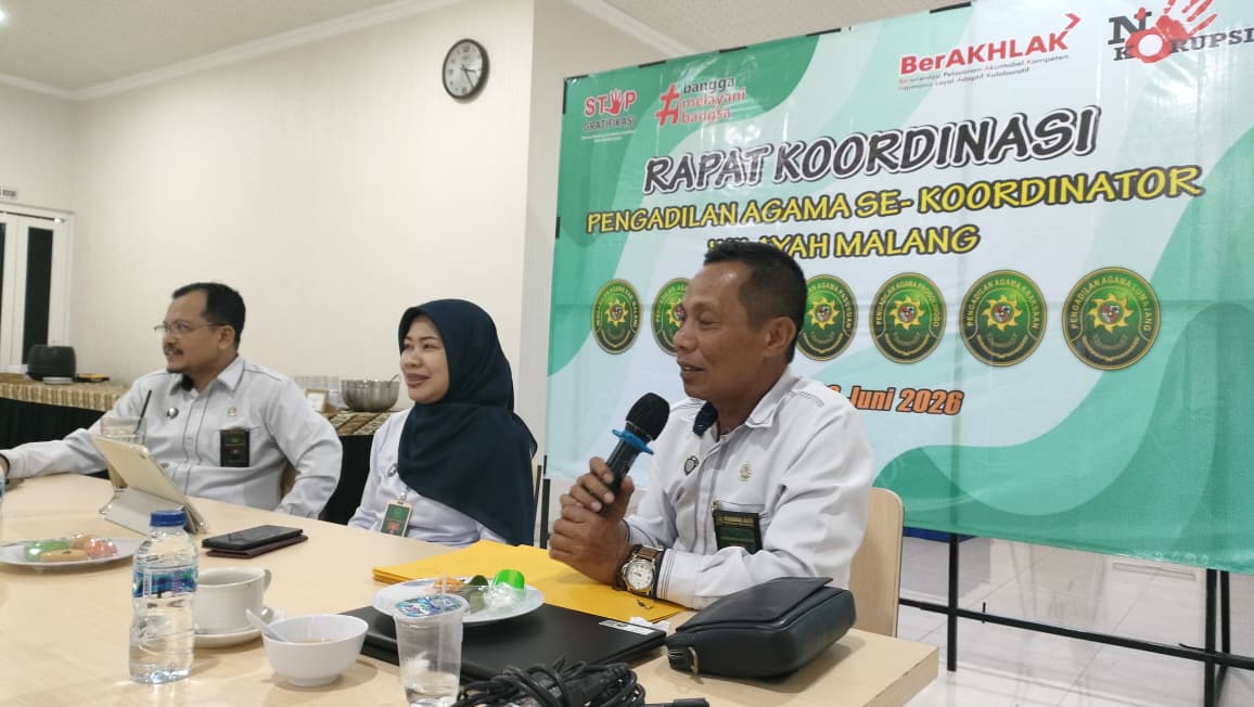 Para Ketua Pengadilan Agama Se-Malang Berkumpul! Bahas PTWP KMA Cup hingga Apresiasi Penulis Opini Terbaik