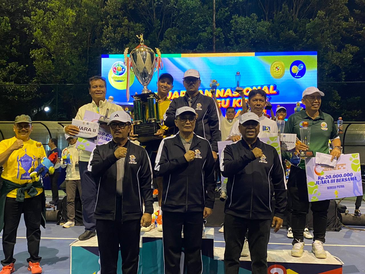 Kejurnas Tenis KMA Cup XX Resmi Ditutup, Kontingen Mahkamah Agung Raih Kemenangan Mutlak