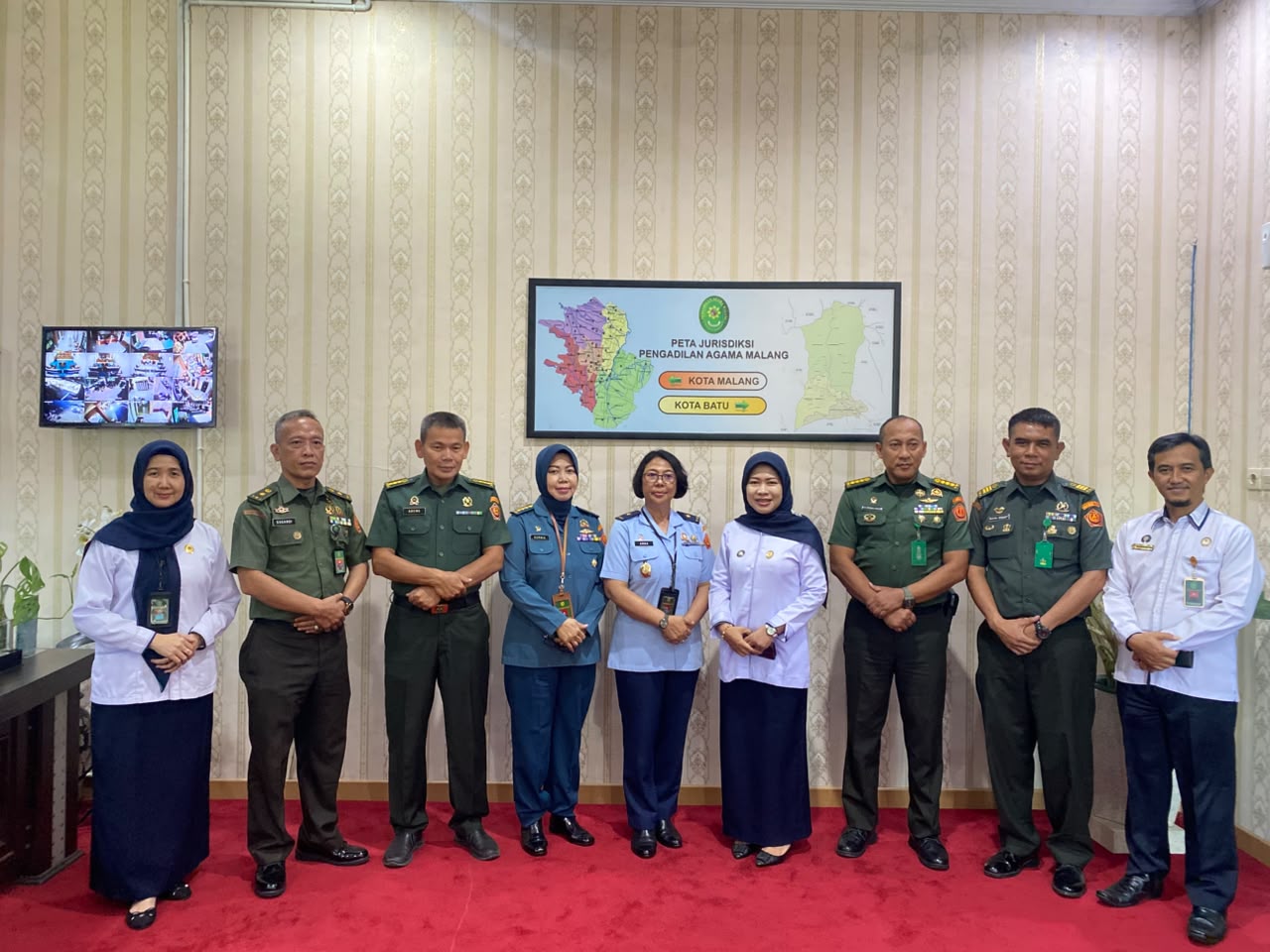 Keterbatasan Ruang Sidang Bukan Penghalang! PA Kota Malang dan Pengadilan Militer Perkuat Sinergi Pelayanan Peradilan