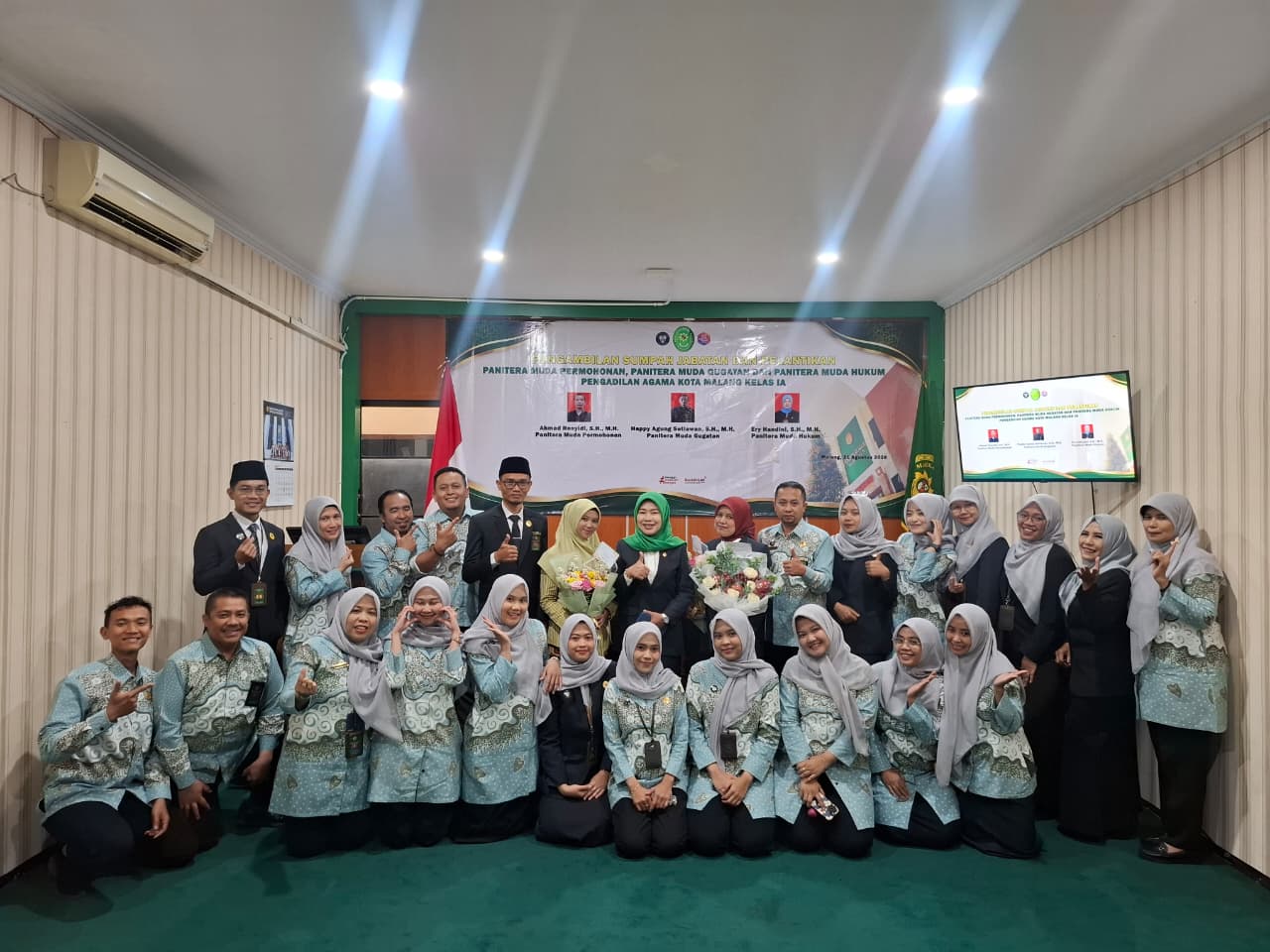 PA Kota Malang Laksanakan Pelantikan dan Pengambilan Sumpah Jabatan Tiga Panitera Muda