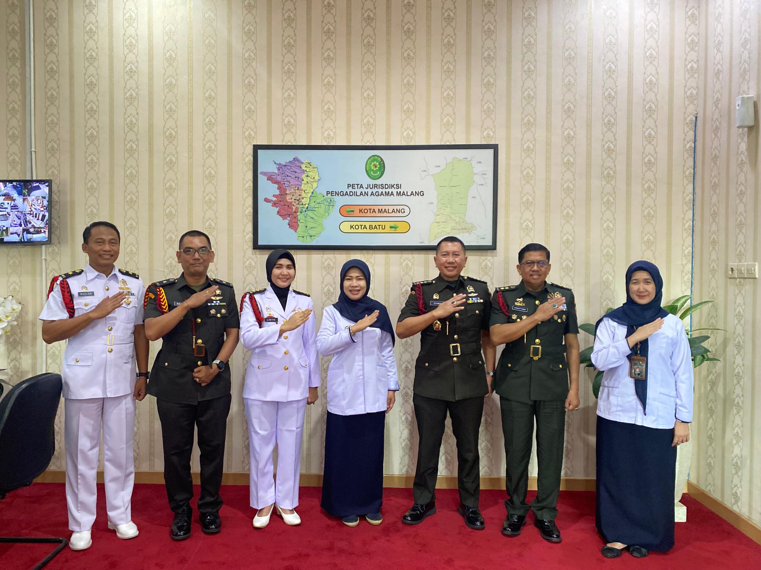 Sinergi yang Menguat, Pengadilan Agama Kota Malang Siap Dukung Kelancaran Sidang Keliling Pengadilan Militer III-10 Surabaya